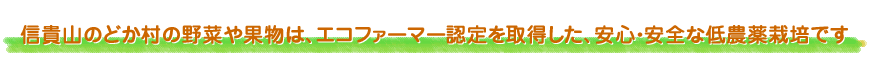 安心安全な低農薬栽培